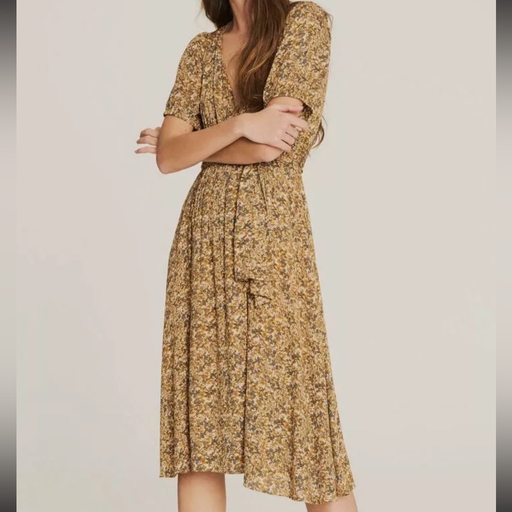 Ba&sh Floral Wrap Dress Size Small